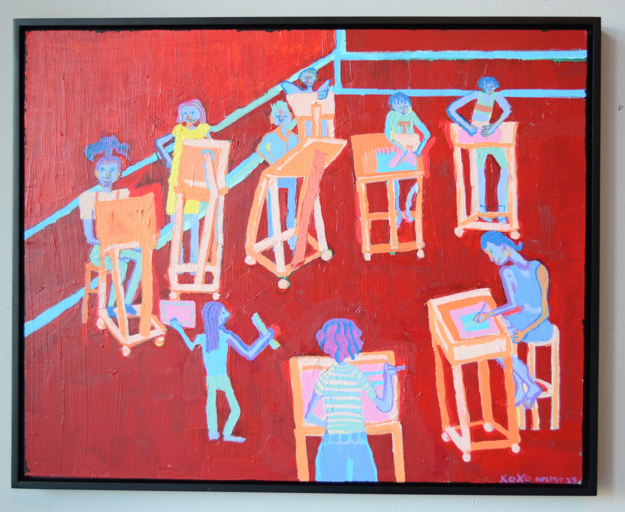 El Estudio Rojo (After Matisse) by Andrea Muñoz Martinez of XOXO AMMO