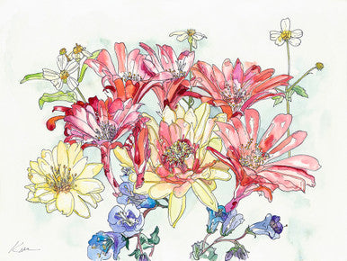 Desert Wildflowers Print by Katie Chance