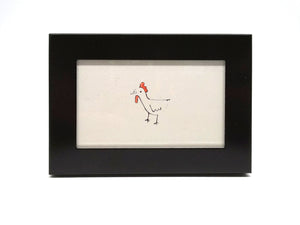 Chicken”Print by Elisa Wikey. Framed paper print