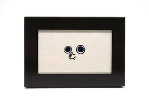 “Ooh” Print by Elisa Wikey. Are you an ant? Or do you live in a very small house? Or perhaps you just like charming tiny things? Hurray, finally something that fits your lifestyle! This is a 2.5"x3.5" tiny framed thing, the tiniest and framiest of all the things.Comes with instructions and a Tiny Certificate of Authenticity.