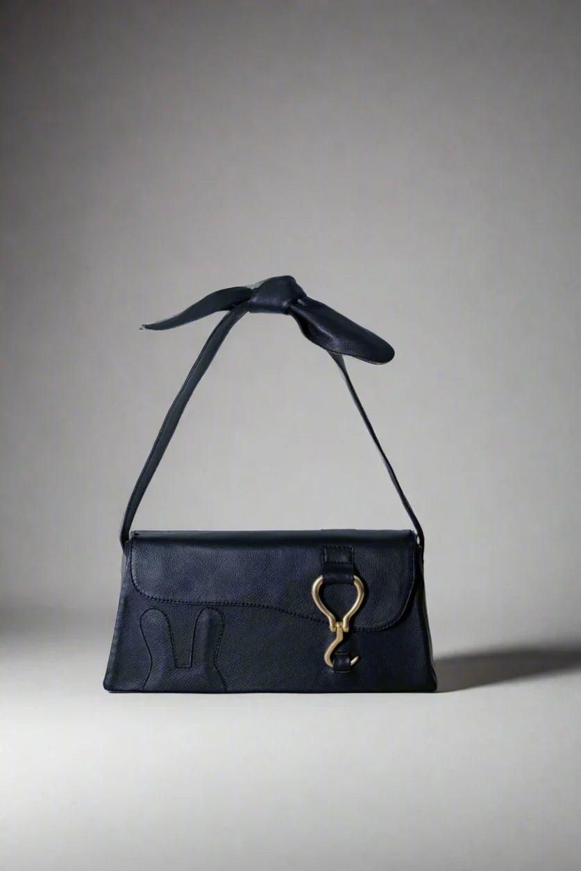 Bunny Ears Box Handbag by design Girls World - Black