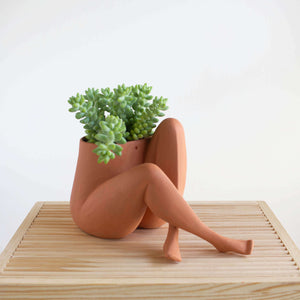 This planter series is inspired by the leggy lower half of our bodies.