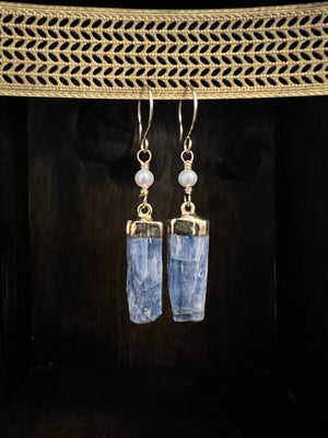 Semi Precious Stone Electroplated Earrings  by Pake + 6 variants