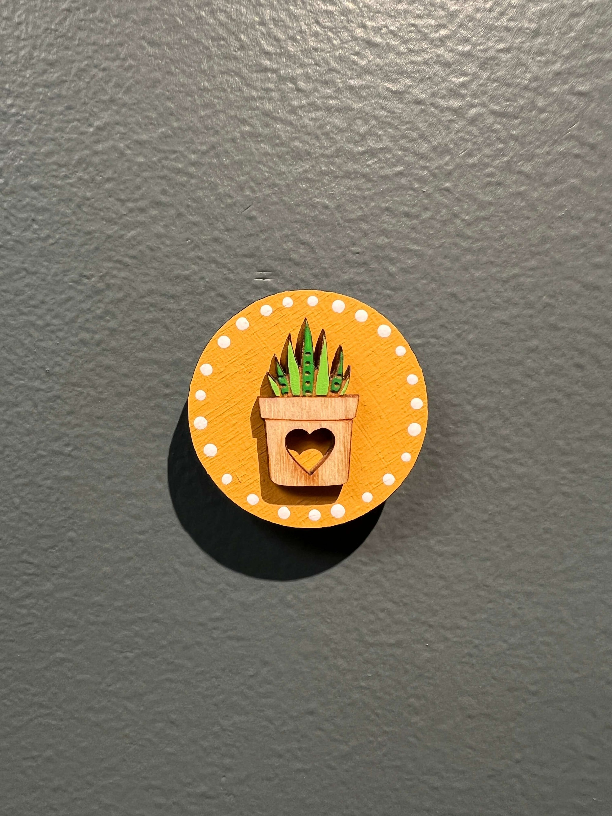 Potted Aloe Magnets by Katie Cowden