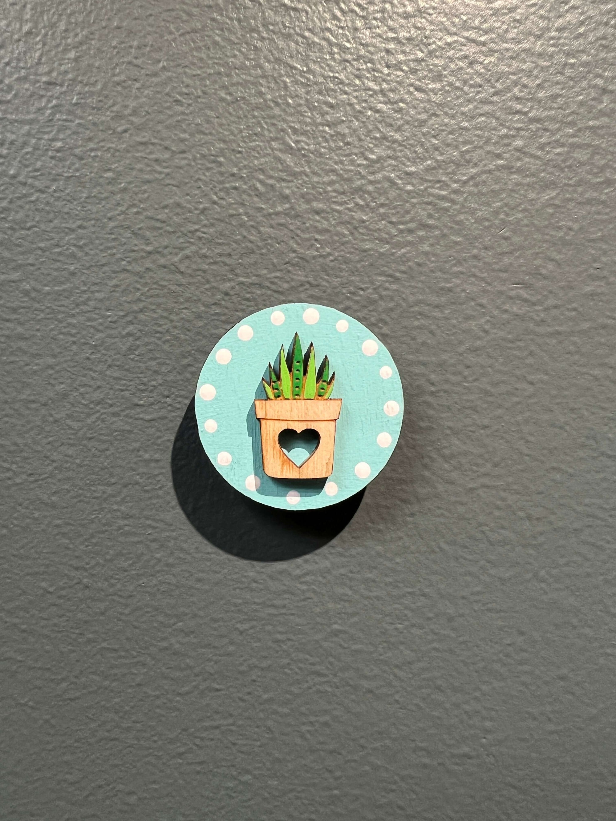 Potted Aloe Magnets by Katie Cowden