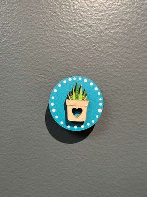 Potted Aloe Magnets by Katie Cowden