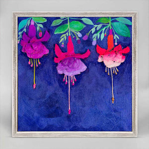 Bright & Bold - Fuschia Mini Framed Canvas Print by Eli Halpin