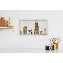 Dogs Dogs Dogs Mini Framed Canvas Print by Eli Halpin