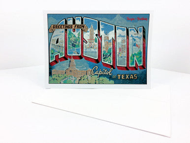 Greetings from Austin Card by Locally Mixed