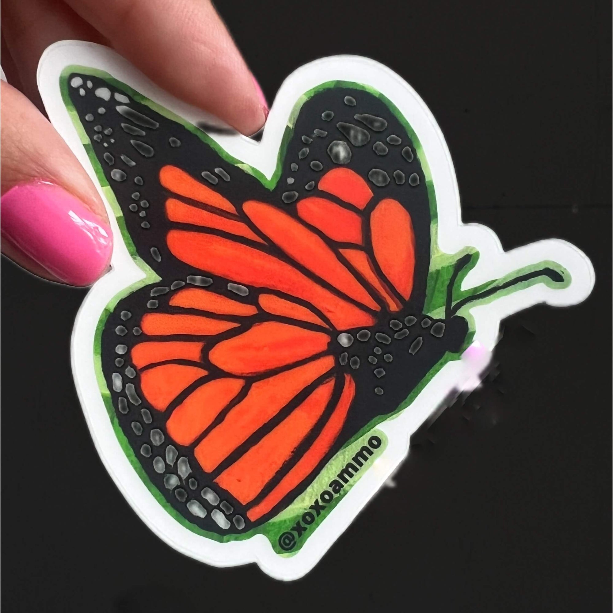 Monarch Butterfly in Borderlandia by Andrea Muñoz Martinez of XOXO AMMO