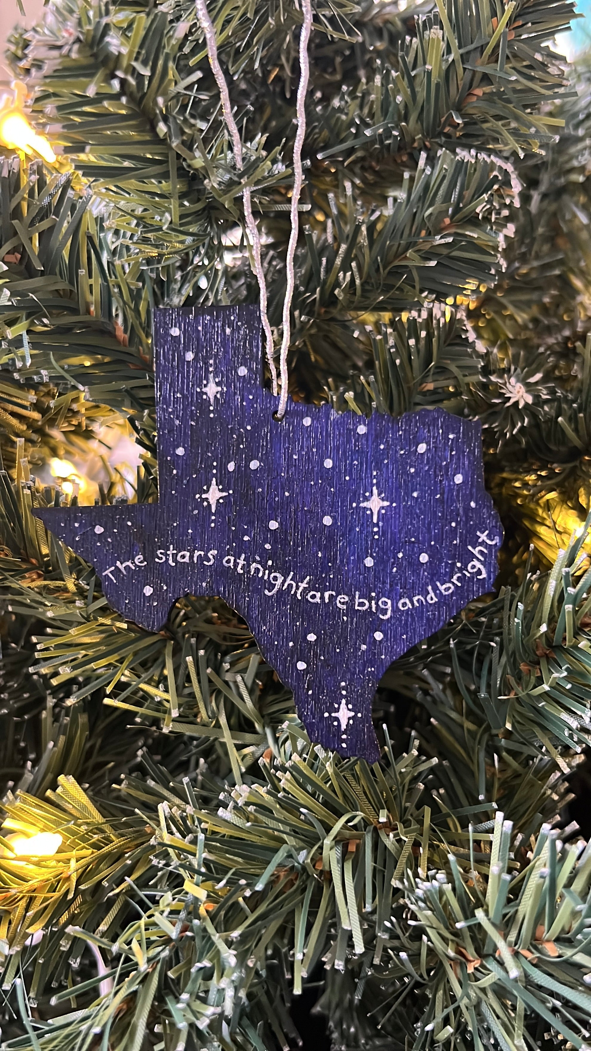 The Stars at Night are Big and Bright Ornament by Sarah Figueroa