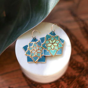 Succulent Earrings by Remnant Studios