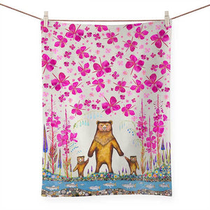 Three Bears Dish Towel by Eli Halpin