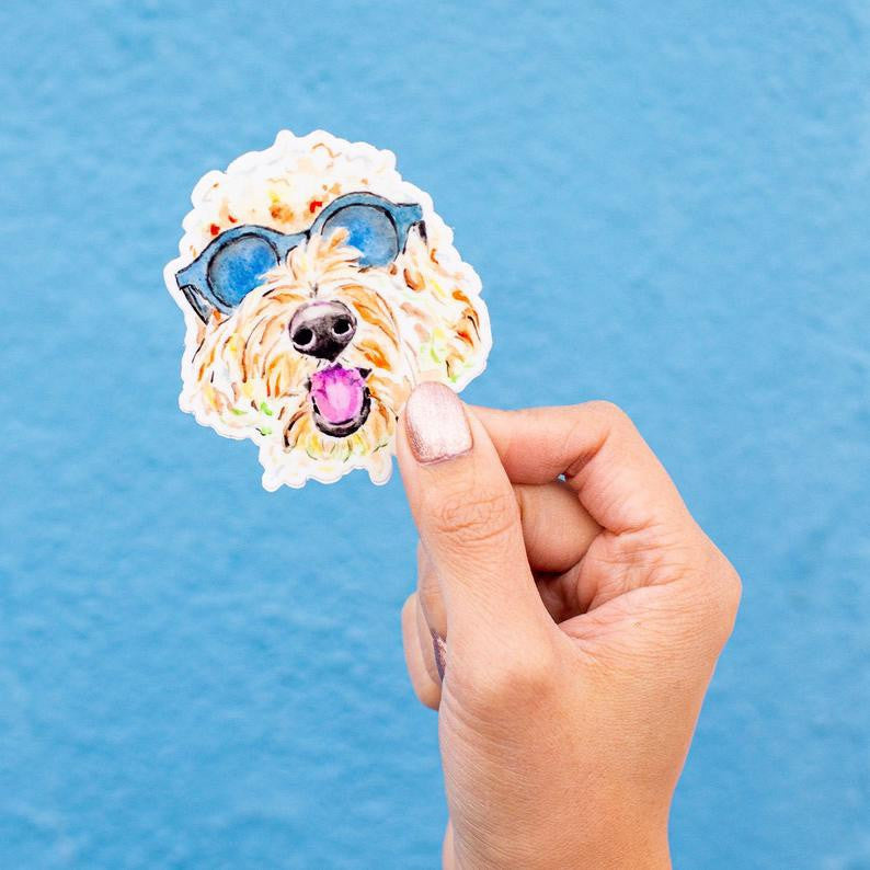 Goldendoodle Magnets by Kathyphantastic