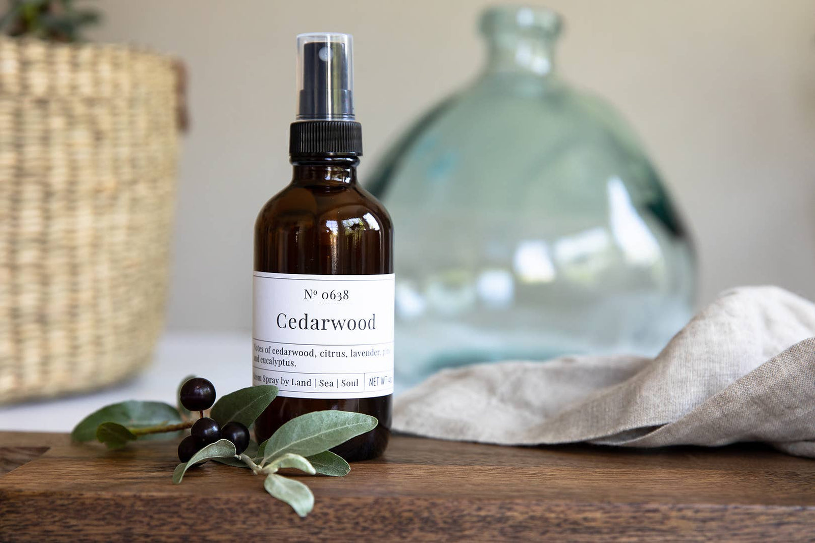 Cedarwood Room Spray by Land Sea Soul