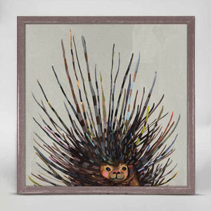 Pokey Mini Framed Canvas Print by Eli Halpin