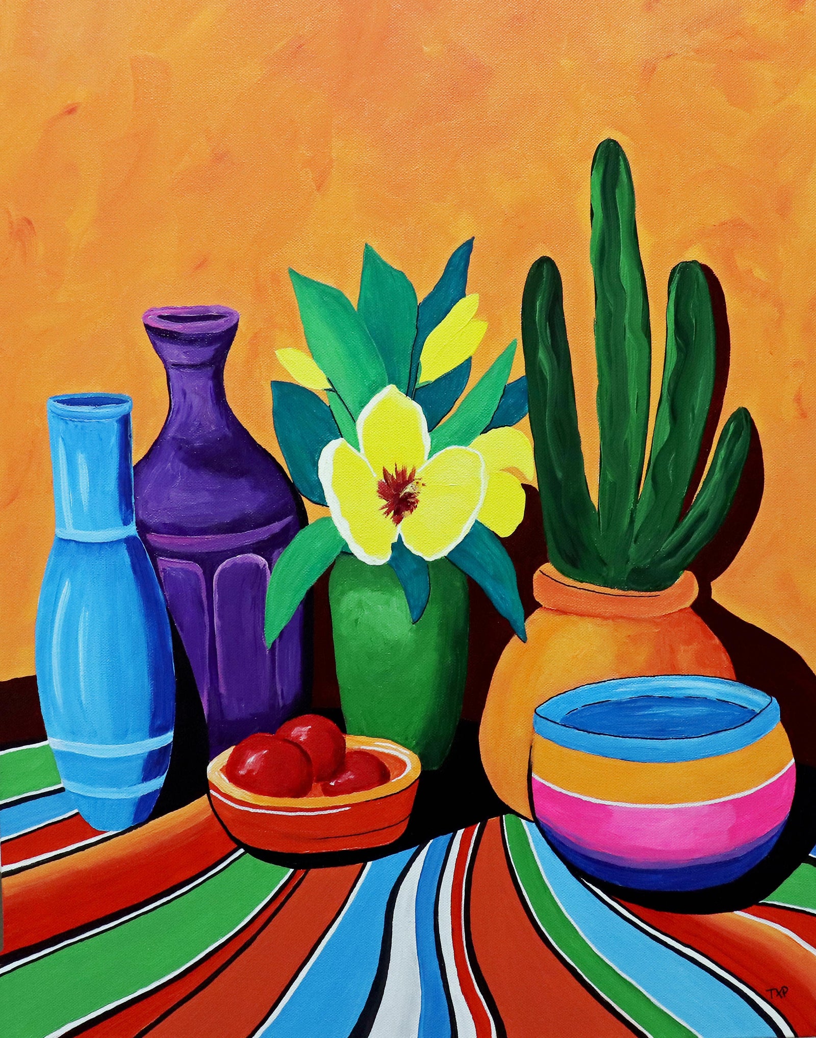 Hues of the Fiesta Print by Pam Campbell + 11"x14"