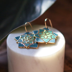 Succulent Earrings by Remnant Studios