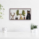 Forest Five Mini Framed Canvas Print by Eli Halpin