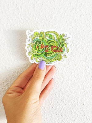 "I Love You So Much" Sticker by Becca Borrelli