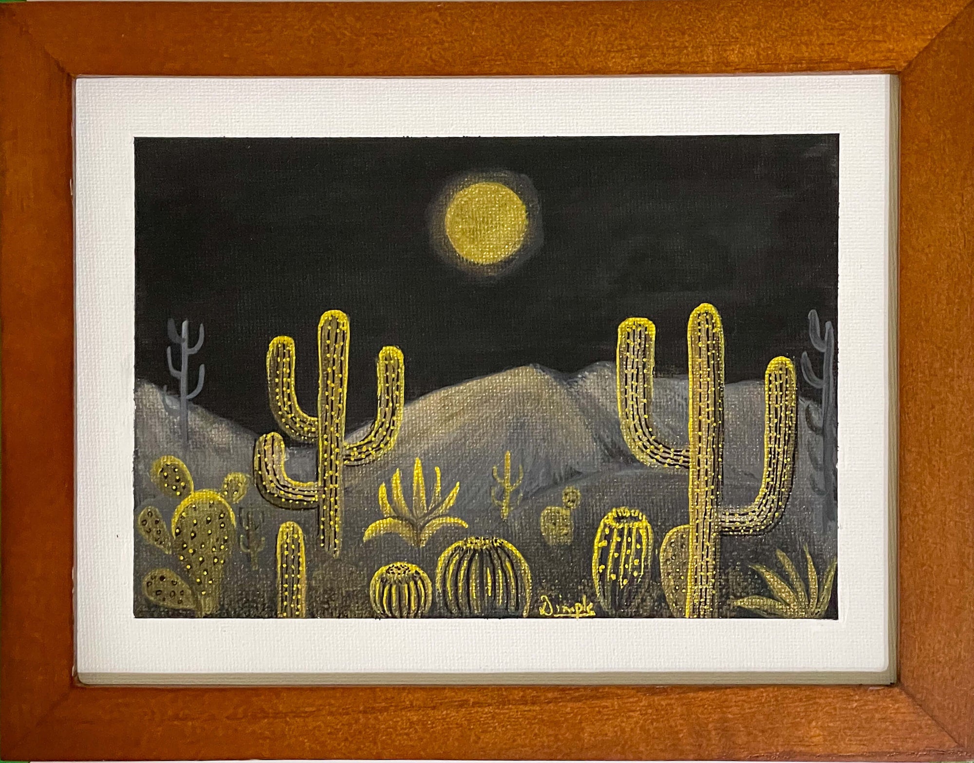 Golden Cactus by Dimple Kaul