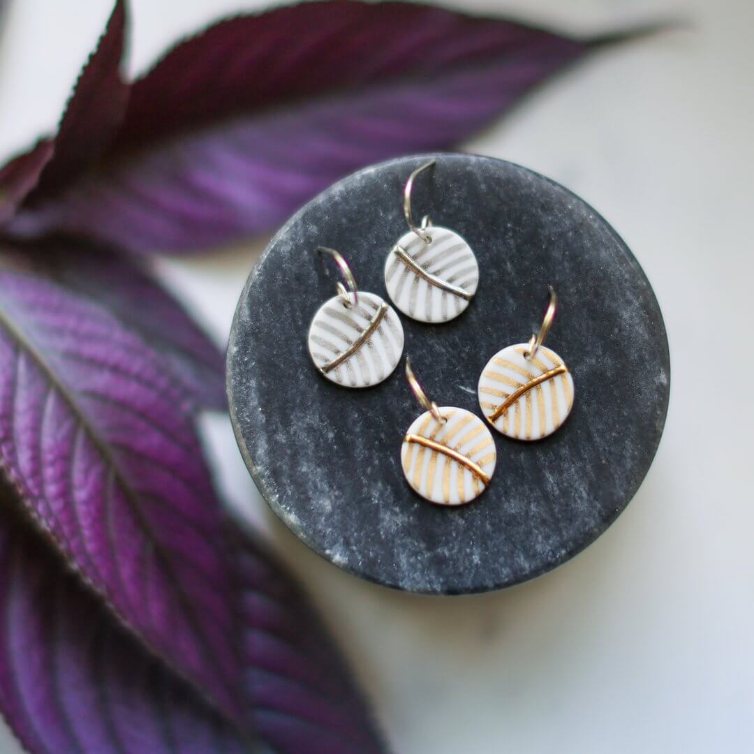 Gold Palm Earrings - Small - BAJA Collection by Remnant Studios