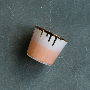 Porcelain Tumblers with 22k Gold by Karacotta Ceramics