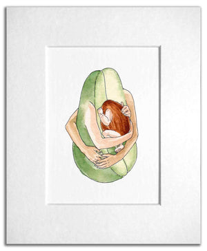 Avocado Family Print by Maridad Studio