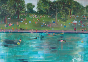 Barton Springs Pool Print by Holli Hartman