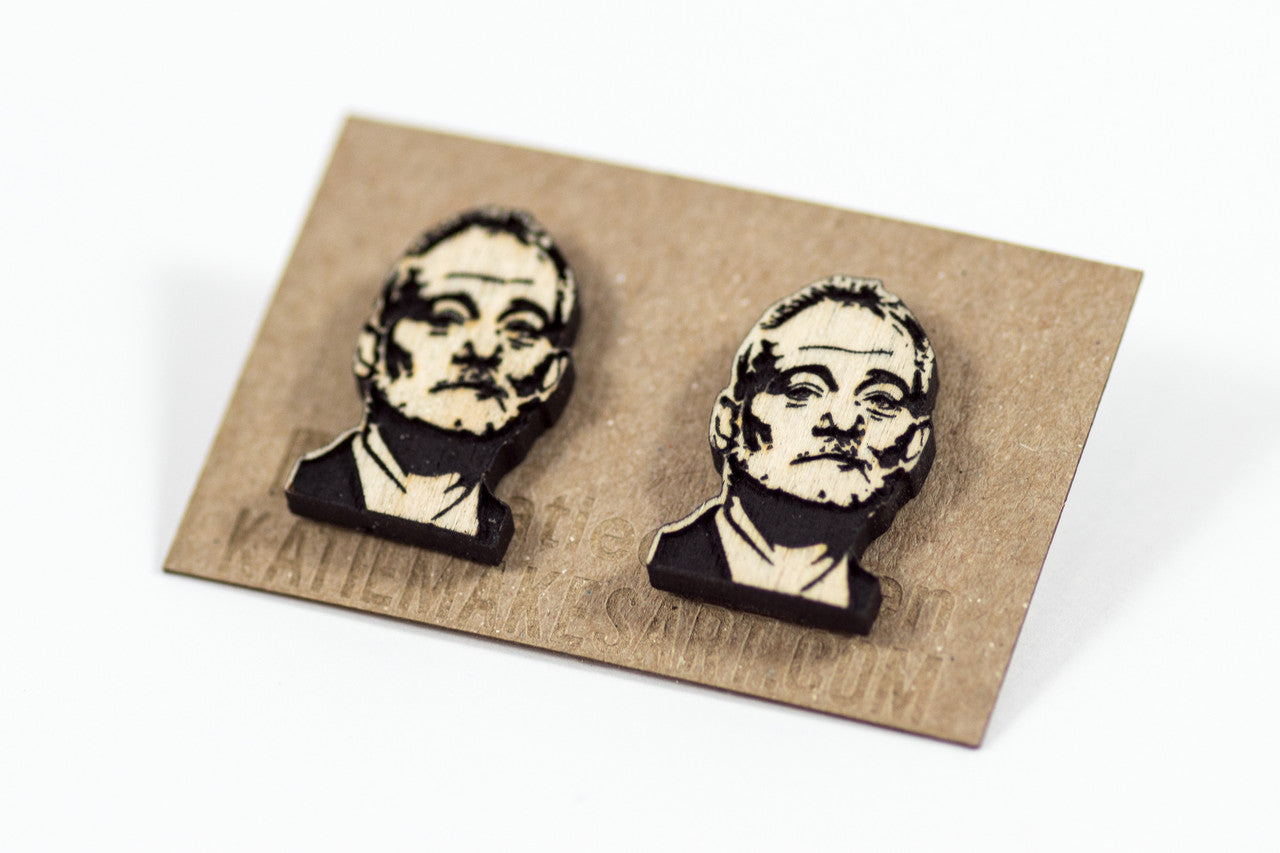 Bill Murray Earrings by Katie Cowden