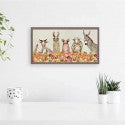 Farm Friends in Blooms Mini Framed Canvas Print  by Eli Halpin