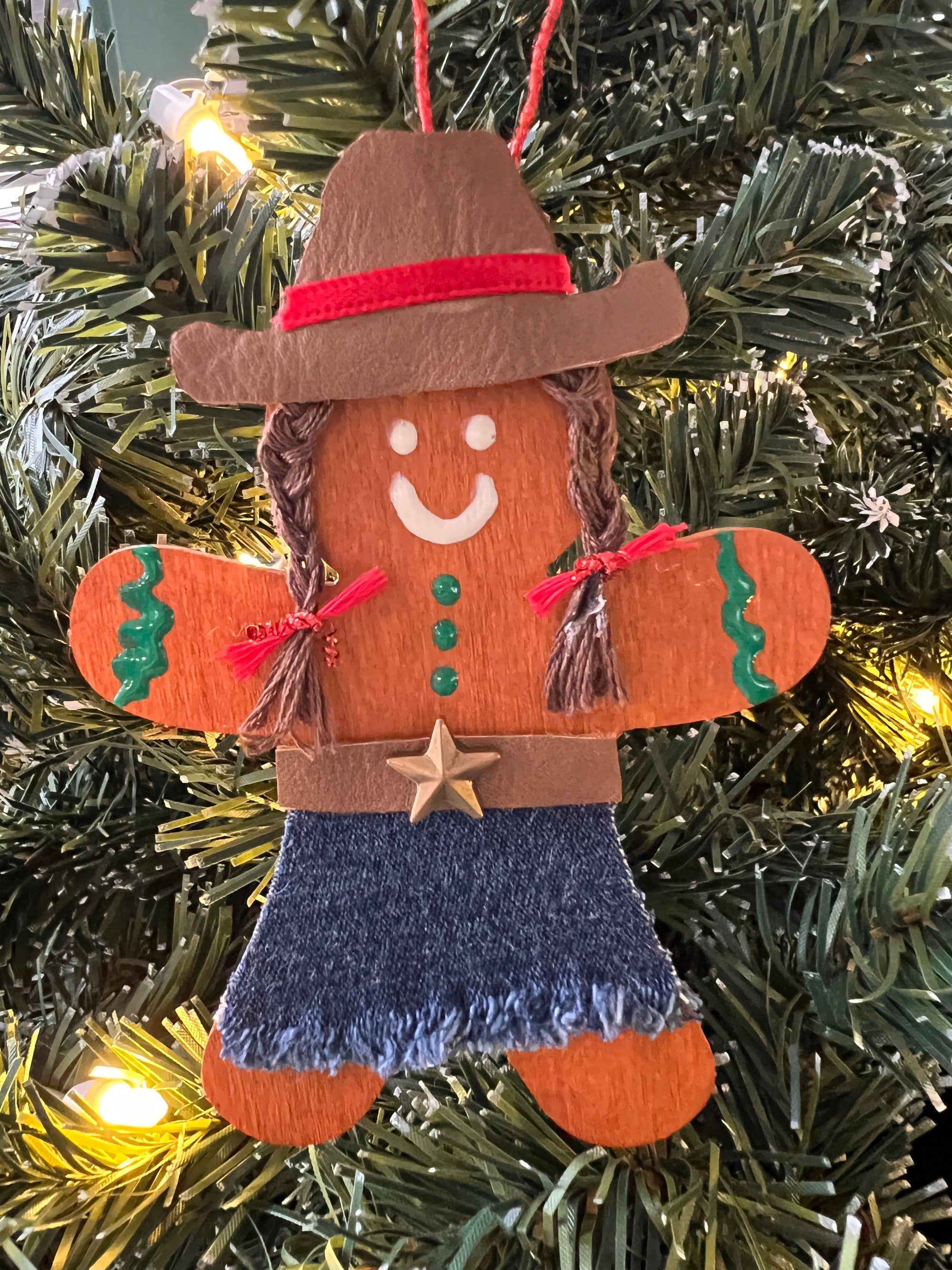 Gingerbread Cowgirl Ornament by Sarah Figueroa