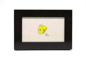 Lemon Print - To:You From: Life by Elisa Wikey!
Are you an ant? Or do you live in a very small house? Or perhaps you just like charming tiny things?
Hurray, finally something that fits your lifestyle! This is a 2.5"x3.5" tiny framed thing, the tiniest and framiest of all the things.
Comes with instructions and a Tiny Certificate of Authenticity.