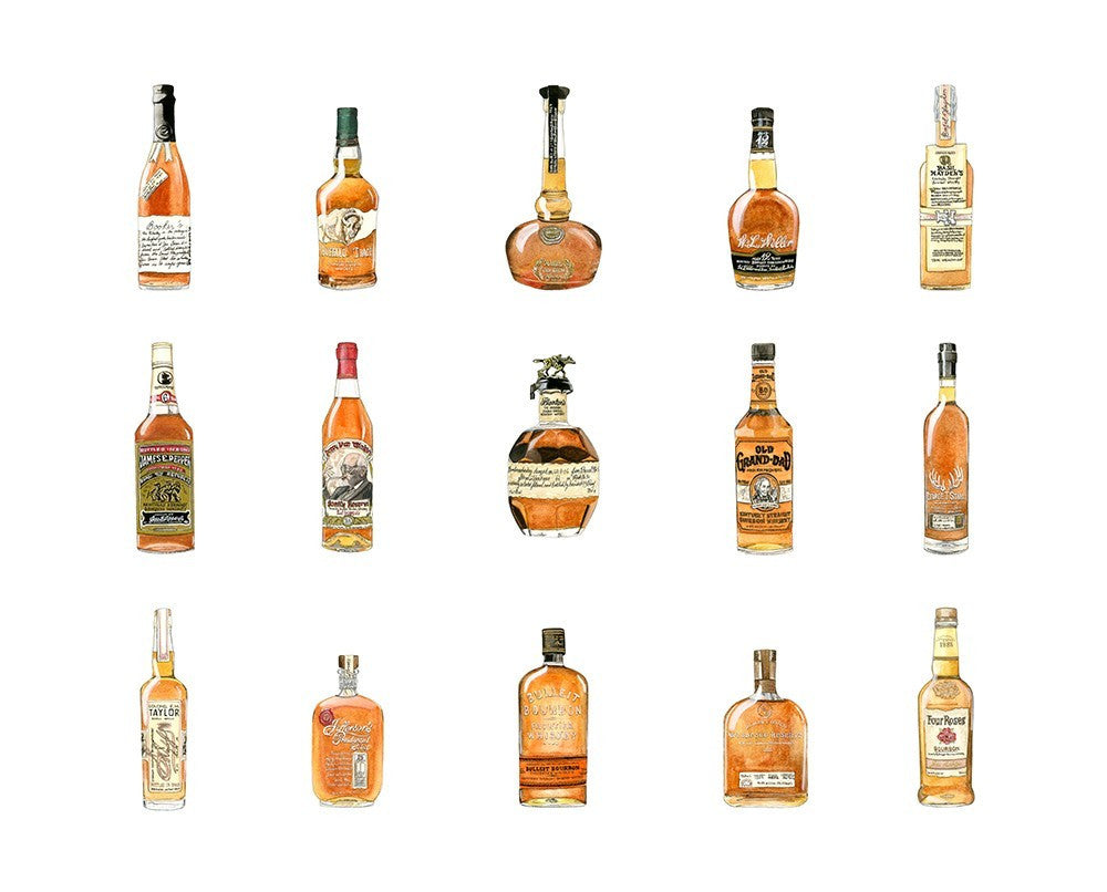 Bourbon Collection Print by Emily Mercedes