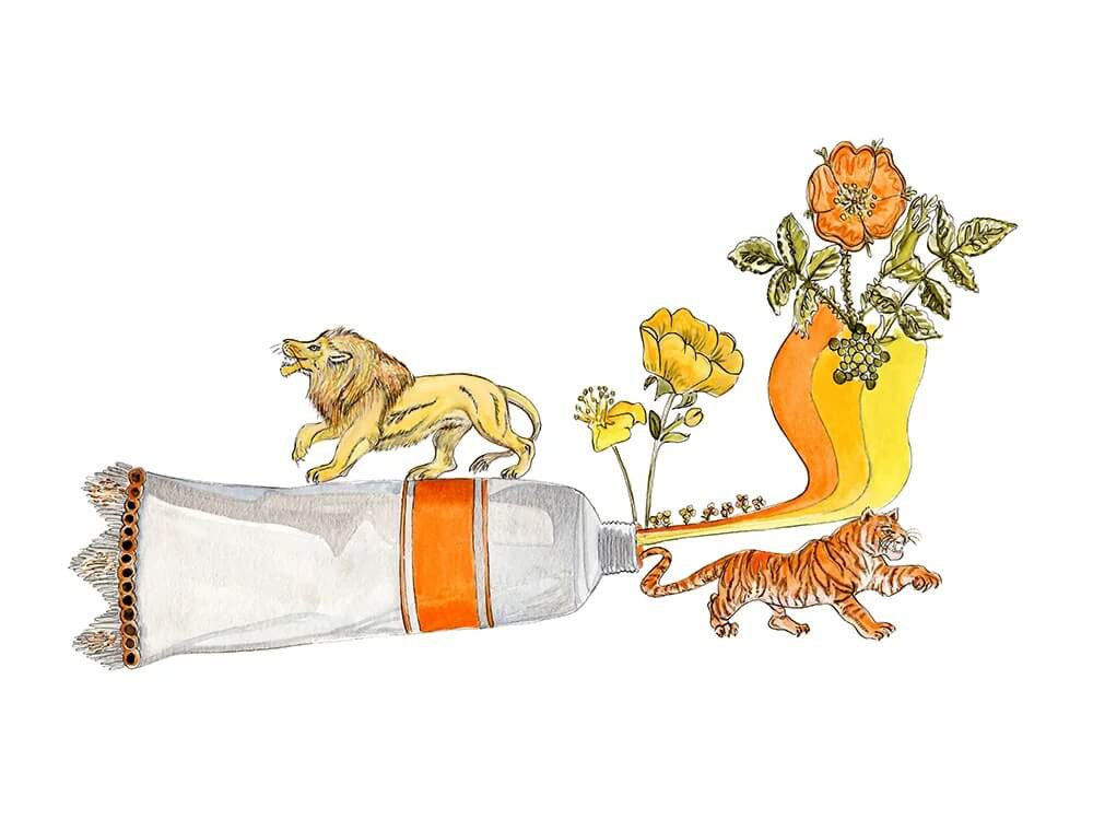 Orange You Wild Print by Emily Mercedes + 11" x 14"