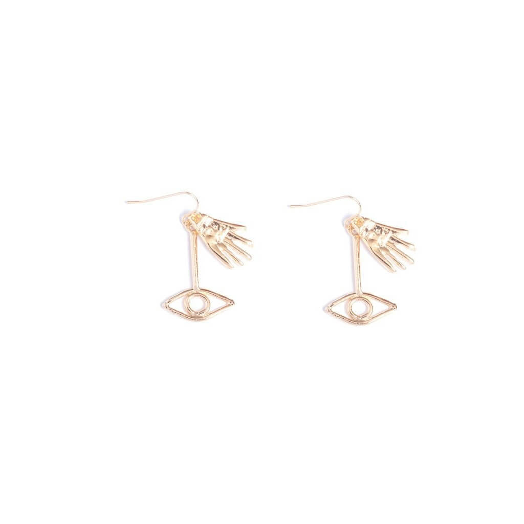 See No Evil Earrings by Nina Berenato