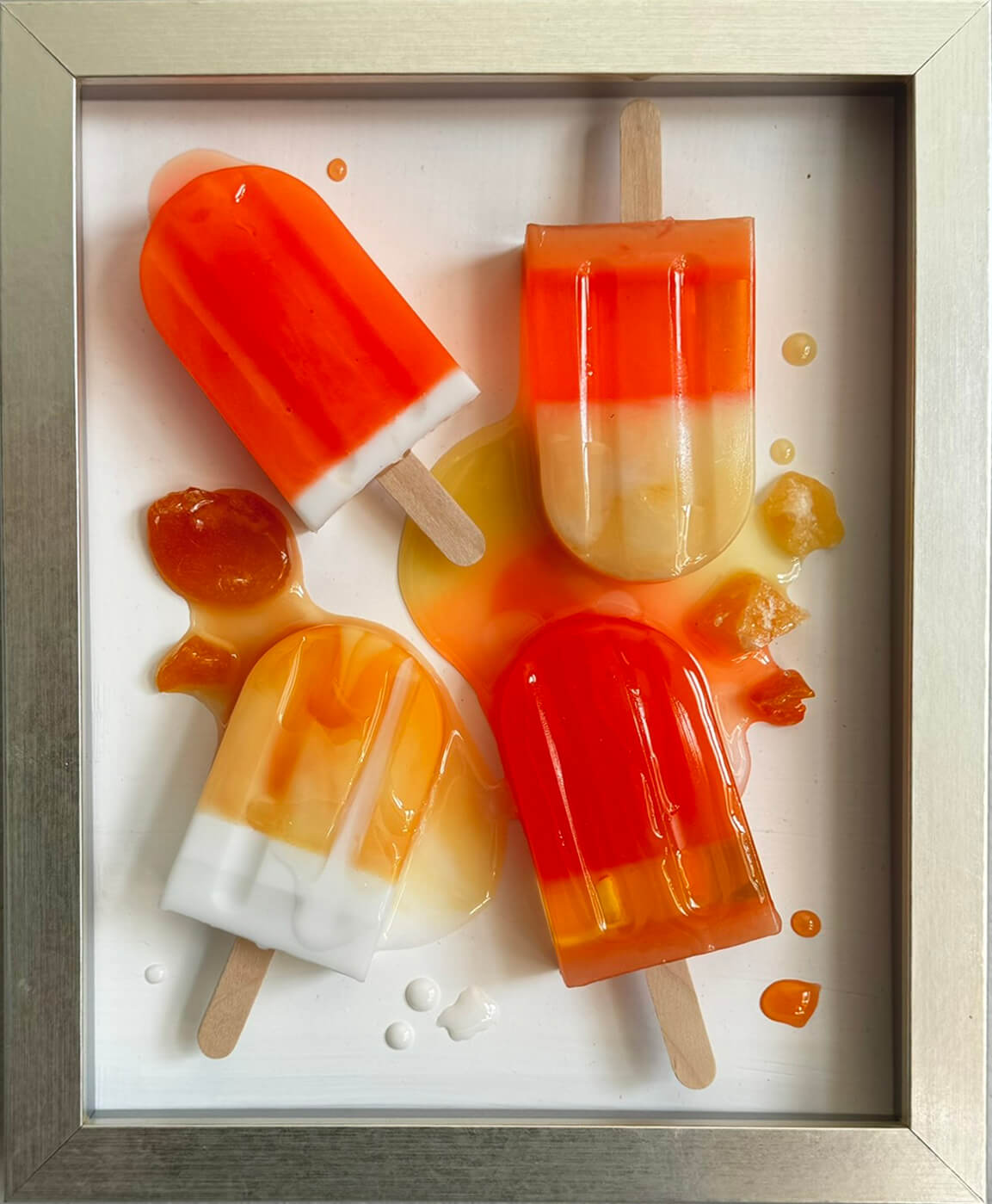 4 Apricot Popsicles #1 by  Elena Mester