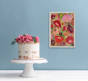 Nectar Flowers Mini Framed Canvas Print by Eli Halpin