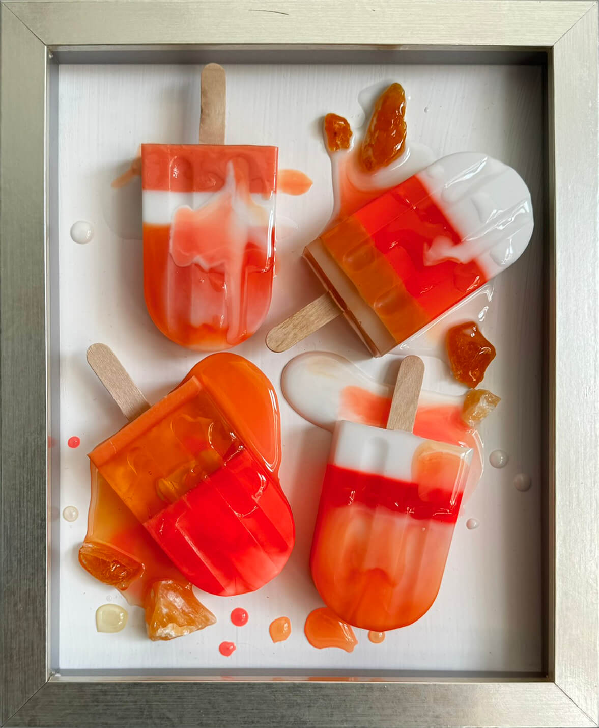 4 Apricot Popsicles #2 by  Elena Mester