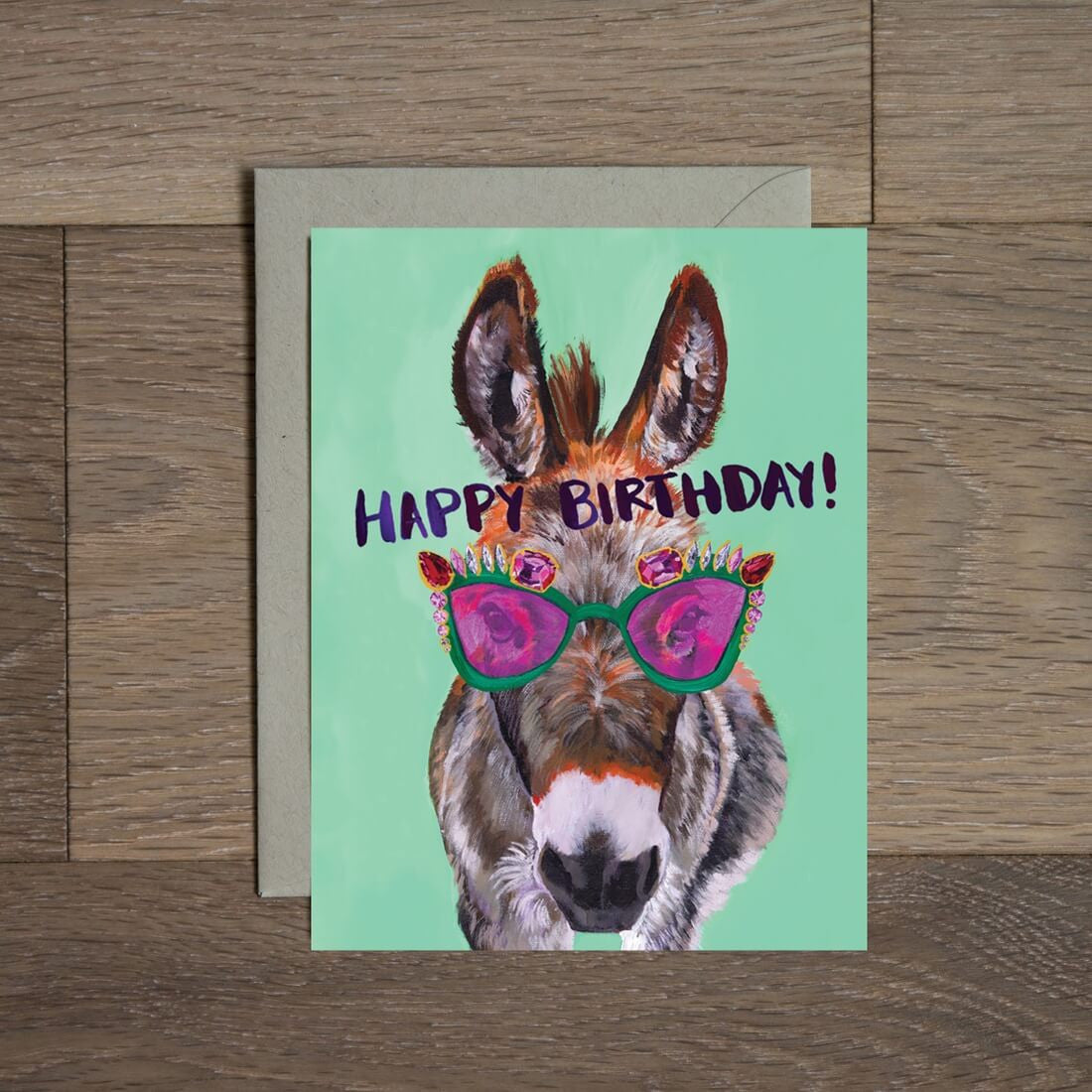 Happy Birthday Card - Fancy Donkey by Stationery Bakery