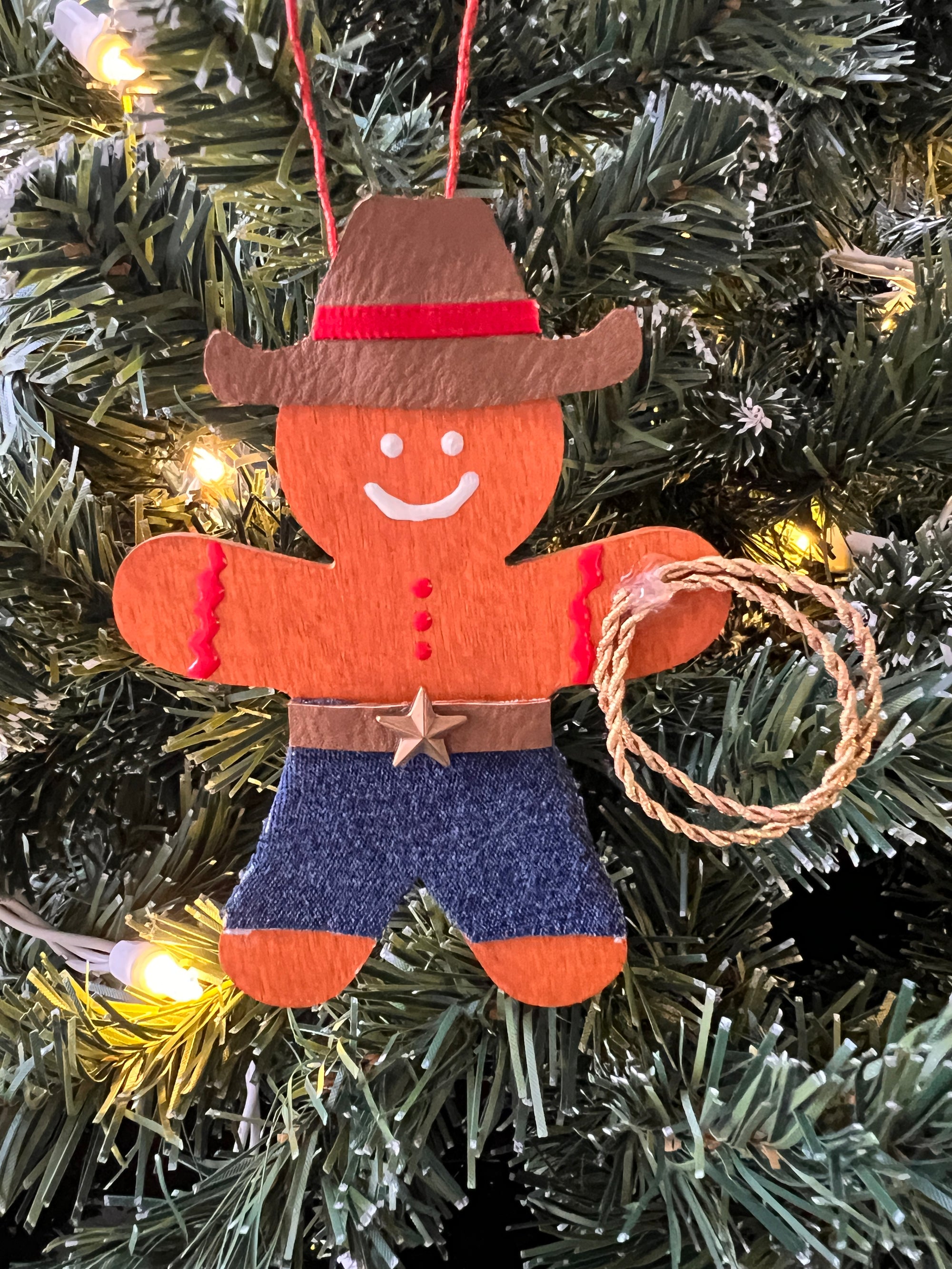 Gingerbread Cowboy Ornament by Sarah Figueroa