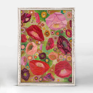 Nectar Flowers Mini Framed Canvas Print by Eli Halpin