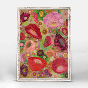 Nectar Flowers Mini Framed Canvas Print by Eli Halpin