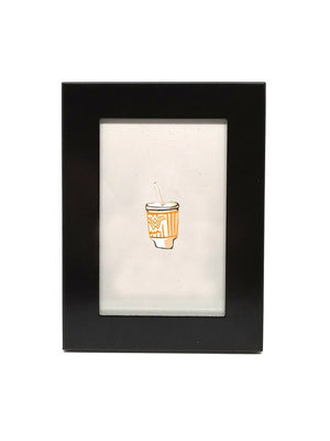 Whatacup Print by Elisa Wikey, framed paper print. Desperately searching for small art to celebrate your love of Texas? Enter Whatacup, here to refresh you after a tasty fast food fill up.