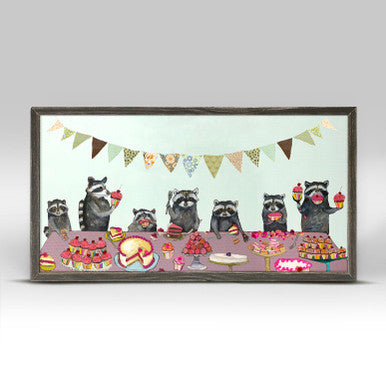 Cupcake Party Mini Framed Canvas Print by Eli Halpin