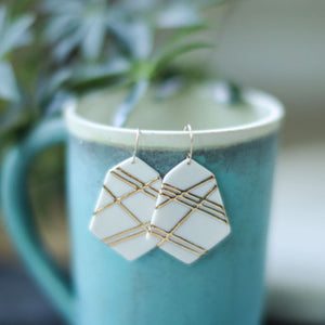 Geometric Mosaic Earrings - Barcelona Inspirada by Remnant Studios