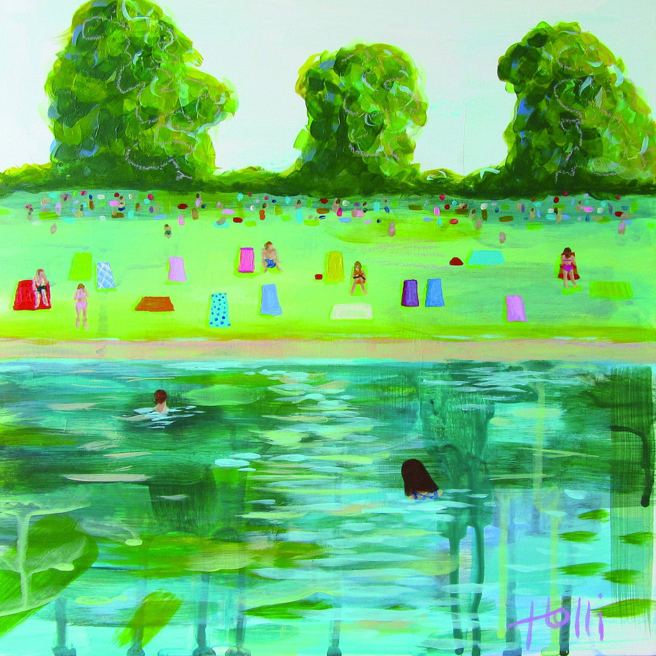 Barton Springs Pool III Print by Holli Hartman