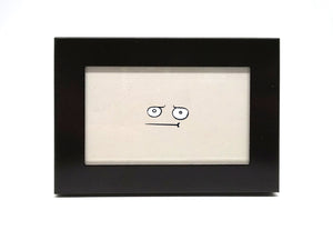 Hrm Print by Elisa Wikey - Framed paper print Are you an ant? Or do you live in a very small house? Or perhaps you just like charming tiny things? Hurray, finally something that fits your lifestyle! This is a 2.5"x3.5" tiny framed thing, the tiniest and framiest of all the things. Comes with instructions and a Tiny Certificate of Authenticity.