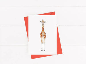 Giraffe Greeting Cards by Emily Mercedes