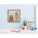 Llama Loves Sheep Mini Framed Canvas Print by Eli Halpin